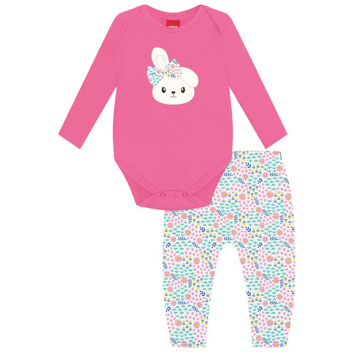 Conjunto Feminino Rosa Sensacao 15 2217 6a9m